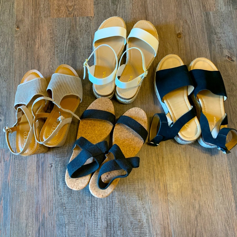 Bundle of size 8.5 platform and flatform wedges
